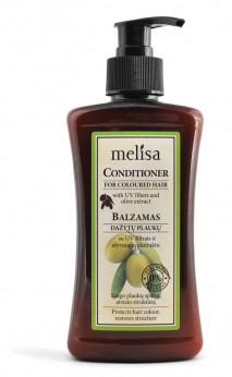 Conditioner with UV filter and olive extract for colour-treated hair